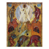 Poster Transfiguration Orthodoxe Icône Chrétienne (Devant)