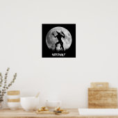 Poster Transformation de la Pleine lune du loup-garou coo (Cuisine)