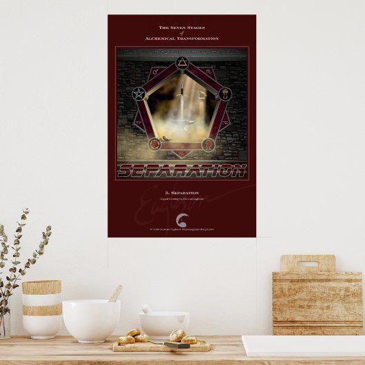 Poster Transformations alchimiques 3 : Séparation (Cuisine)