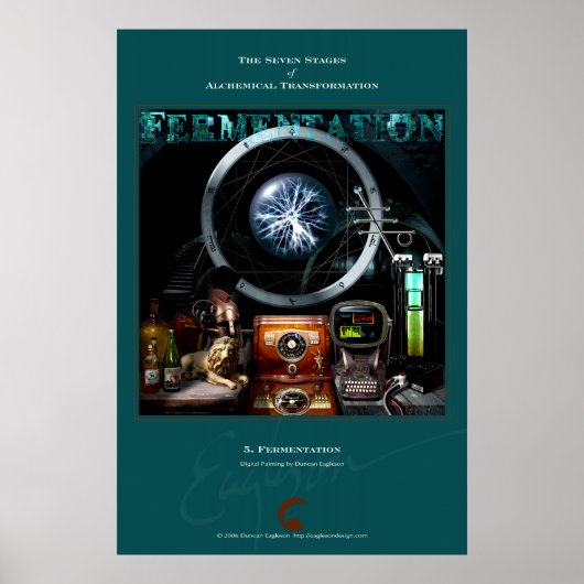 Poster Transformations alchimiques 5 : Fermentation (Devant)