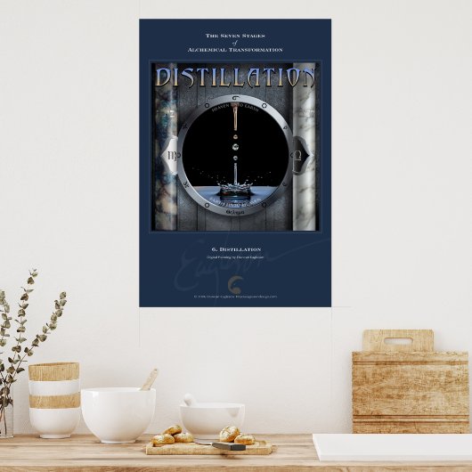 Poster Transformations alchimiques 6 : Distillation (Cuisine)