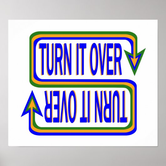 Poster Transformez-Le Au-Dessus De Citation Inspirationne (Devant)