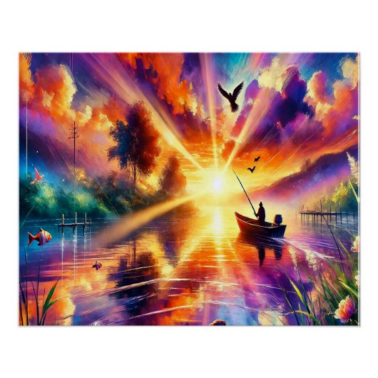 Poster 🌅 Transformez votre appareil avec Sunset Serenity (Devant)