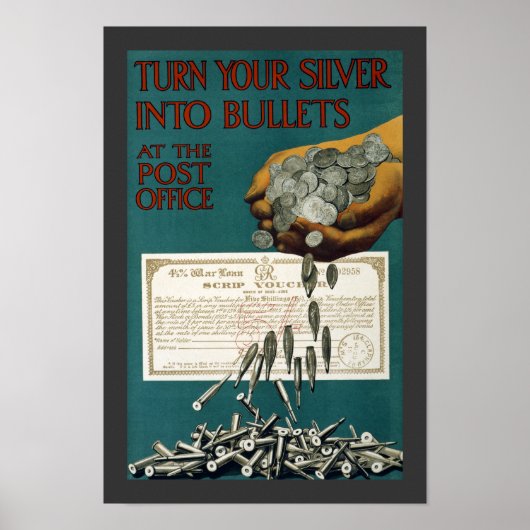 Poster Transformez votre argent en puces (bordure) (Devant)