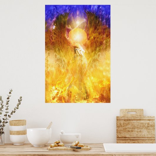 Poster TRANSMUTATION D'Oiseaux De Feu Phoenix (Cuisine)