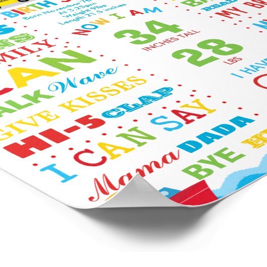 Poster Transport 2e anniversaire Jalon statistiques de na (Coin)