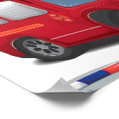 Poster Transport des services de police, d'ambulance et d (Coin)