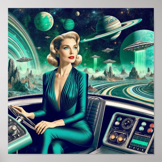 Poster Transport futuriste (Devant)
