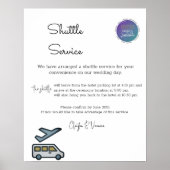 Poster Transport gratuit pour nos clients Mariages (Devant)