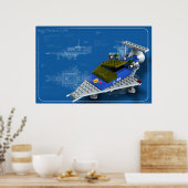 Poster Transport spatial LL 918 (Cuisine)