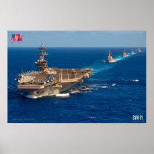 POSTER TRANSPORTEUR D'AÉRONEF AMÉRICAIN - CVN-71
