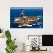 POSTER TRANSPORTEUR D'AÉRONEF AMÉRICAIN - CVN-71 (Bureau à domicile)