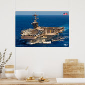 POSTER TRANSPORTEUR D'AÉRONEF AMÉRICAIN - CVN-71 (Cuisine)