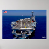 POSTER TRANSPORTEUR D'AÉRONEF AMÉRICAIN - CVN-74 (Devant)