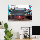 POSTER TRANSPORTEUR D'AÉRONEF AMÉRICAIN - CVN-78 (Bureau à domicile)