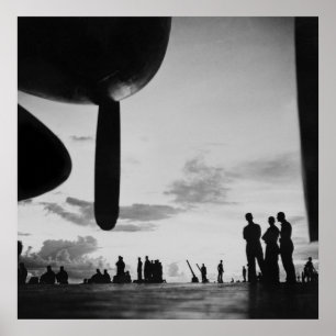 Poster Transporteur d'aéronef, années 1940