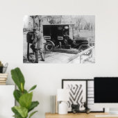 Poster Transporteur de courrier avec "United Mail" Automo (Bureau à domicile)