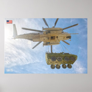 POSTER TRANSPORTEUR DE PERSONNEL ARMÉ - LAV-25