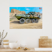 POSTER TRANSPORTEUR DE PERSONNEL ARMÉ - LAV-25 (Cuisine)