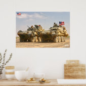 POSTER TRANSPORTEUR DE PERSONNEL ARMÉ - LAV-25 (Cuisine)