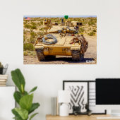 Poster TRANSPORTEUR DE PERSONNEL ARMÉ - M2 Bradley (Bureau à domicile)