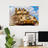 Poster TRANSPORTEUR DE PERSONNEL ARMÉ - M2 Bradley (Bureau à domicile)