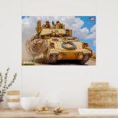 Poster TRANSPORTEUR DE PERSONNEL ARMÉ - M2 Bradley (Cuisine)