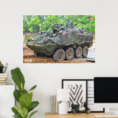 Poster TRANSPORTEUR DE PERSONNEL ARMÉ - Stryker (Bureau à domicile)