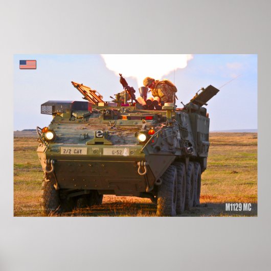 Poster TRANSPORTEUR DE PERSONNEL ARMÉ - Stryker (Devant)