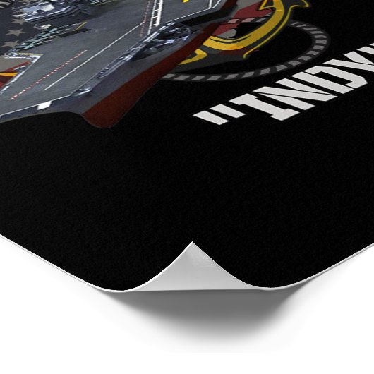 Poster Transporteur Uss Independence Cv-62 Cva-62 Anciens (Coin)