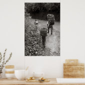 Poster Transporteurs de bois, Guatemala (Cuisine)