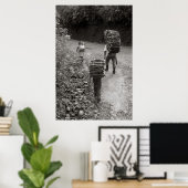 Poster Transporteurs de bois, Guatemala (Bureau à domicile)