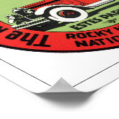 Poster Transports des parcs des Rocheuses (Coin)