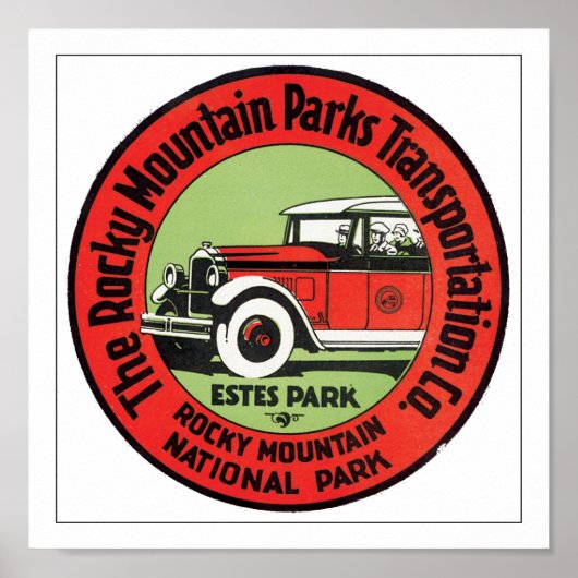 Poster Transports des parcs des Rocheuses (Devant)