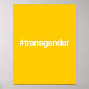 POSTER TRANSSEXUEL DE HASHTAG