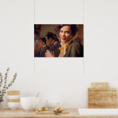 Poster Transwoman à boire un verre entre amis (Cuisine)