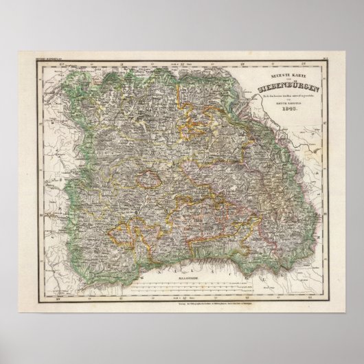 Poster Transylvanie, Roumanie (Devant)