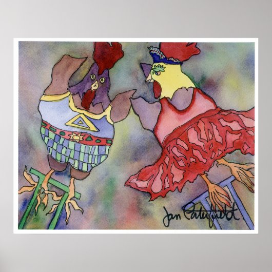 Poster Trapeze Poulets (Devant)