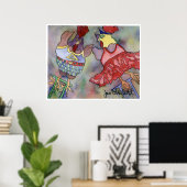 Poster Trapeze Poulets (Bureau à domicile)