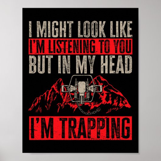Poster Trapper de chasse au piège 1 (Devant)