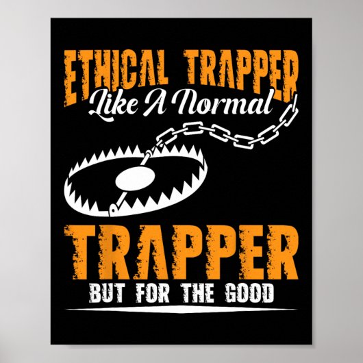 Poster Trapper Stuff Coyote Trapping Chasseur Tr (Devant)