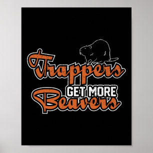 Poster Trapper Trapping Chasse Trappers Trappers Hunter