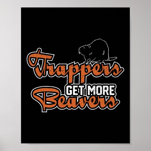 Poster Trapper Trapping Chasse Trappers Trappers Hunter (Devant)