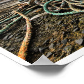 Poster Traps de homard, cordes sur la plage (Coin)