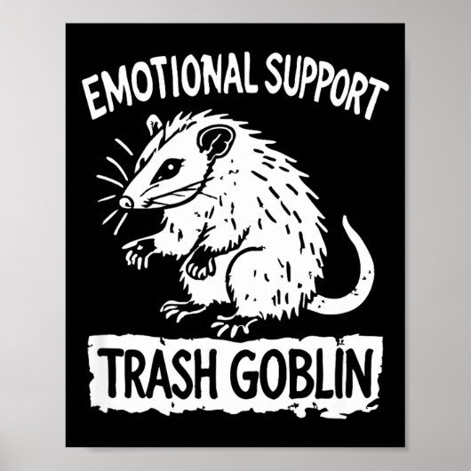 Poster Trash Goblin Ssum Emotional Suprt Funny Meme  (Devant)