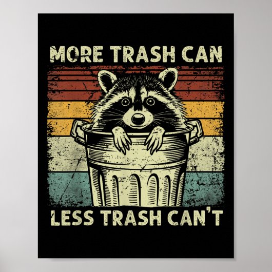Poster Trash Panda Raccoon It's Called Trash Can Not Tras (Devant)