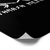 Poster Trash Squelette Mains Coeur Classique (Coin)