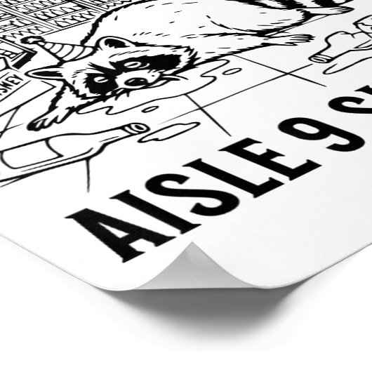 Poster Trashed Panda Liquore Funny Hangover Crazy Drunk R (Coin)