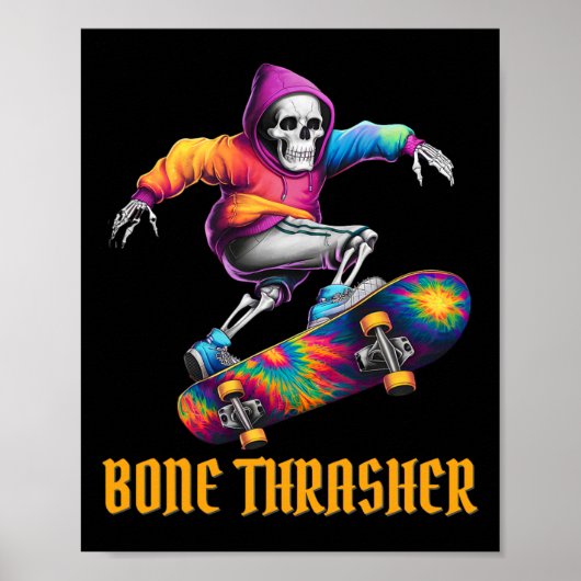 Poster Trasher Skeleton Costume d'Halloween (Devant)