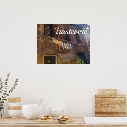 Poster Trastevere Rome (Cuisine)
